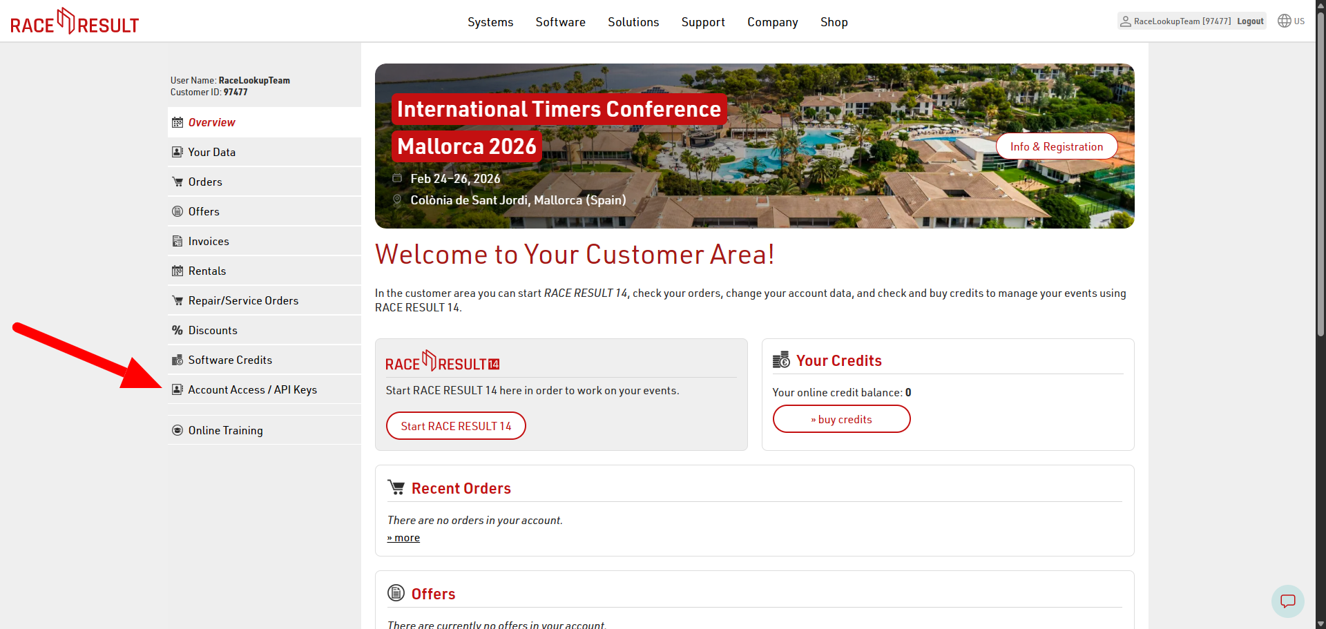 RaceResult Dashboard